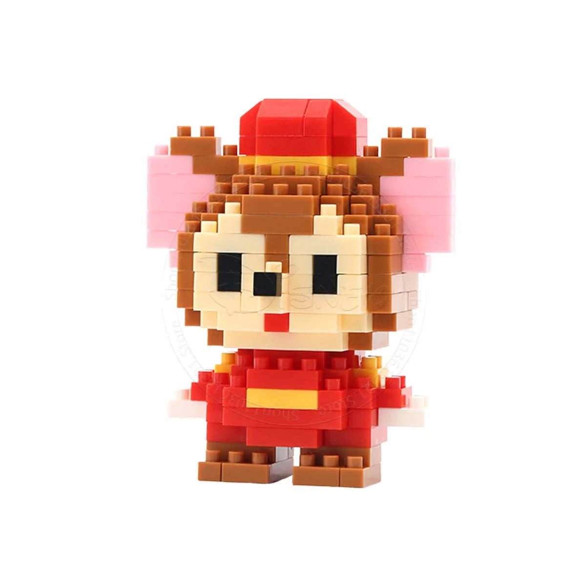 Stitch Disney Princess Elsa LinaBell Building Blocks Mickey Mouse Duck Mini Action Figures Blocks Assemble Toys Brick Kids Gifts