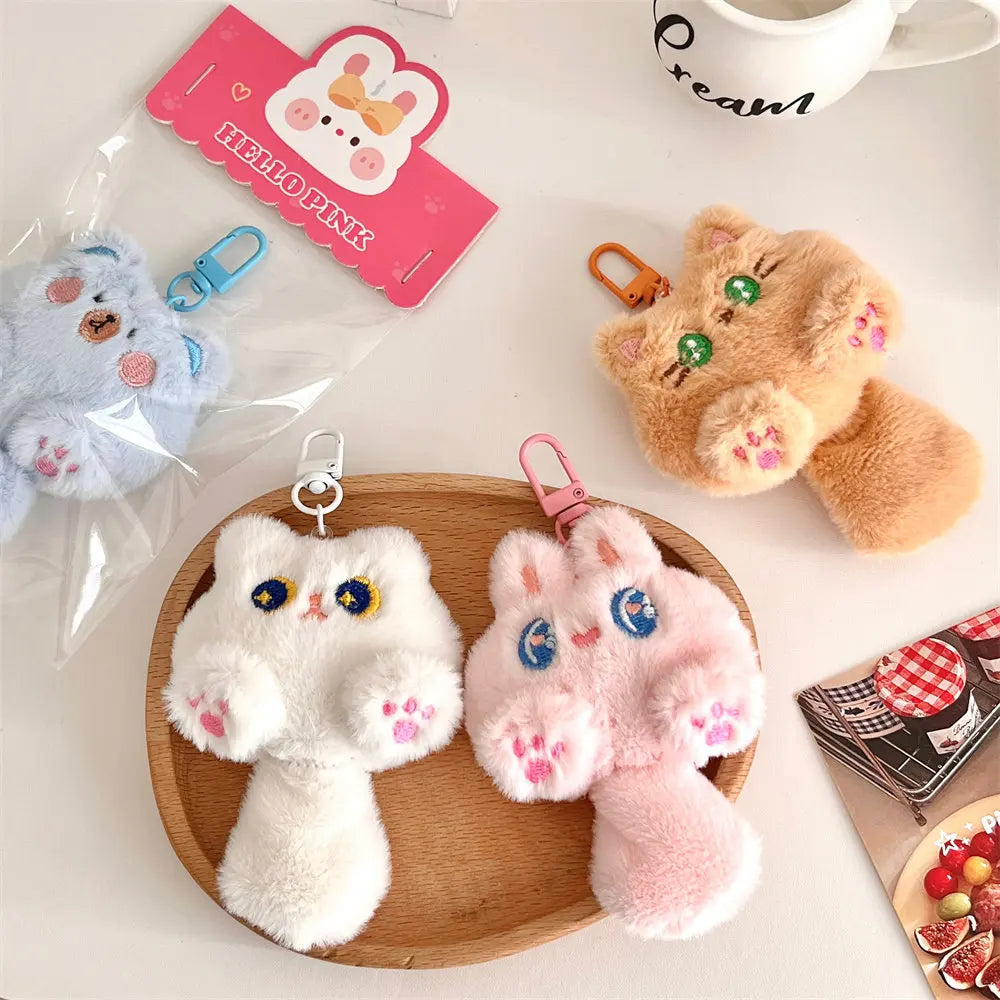 Cute Plush Cartoon Cat Doll Pendant Soft Cute Girl Backpack