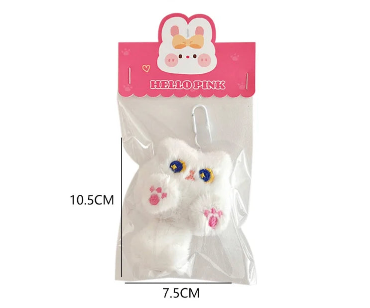 Cute Plush Cartoon Cat Doll Pendant Soft Cute Girl Backpack