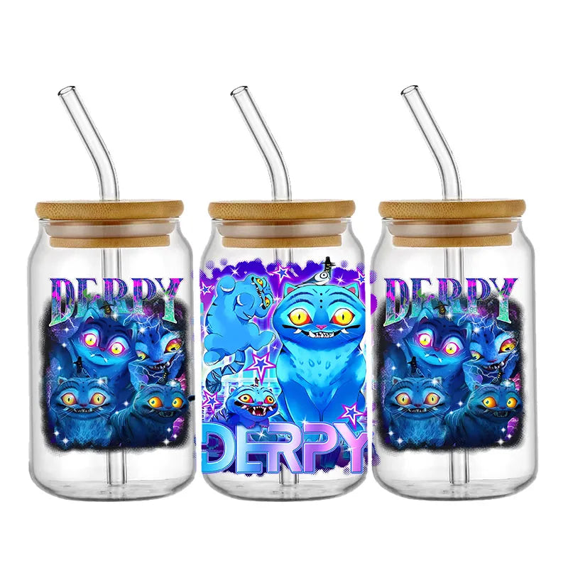 Demon Hunters Movie Kpop Lover Gift Anime Fan UV DTF Stickers Ready To Transfer Cup Wrap Custom DIY Craft For Libbey Can Glass