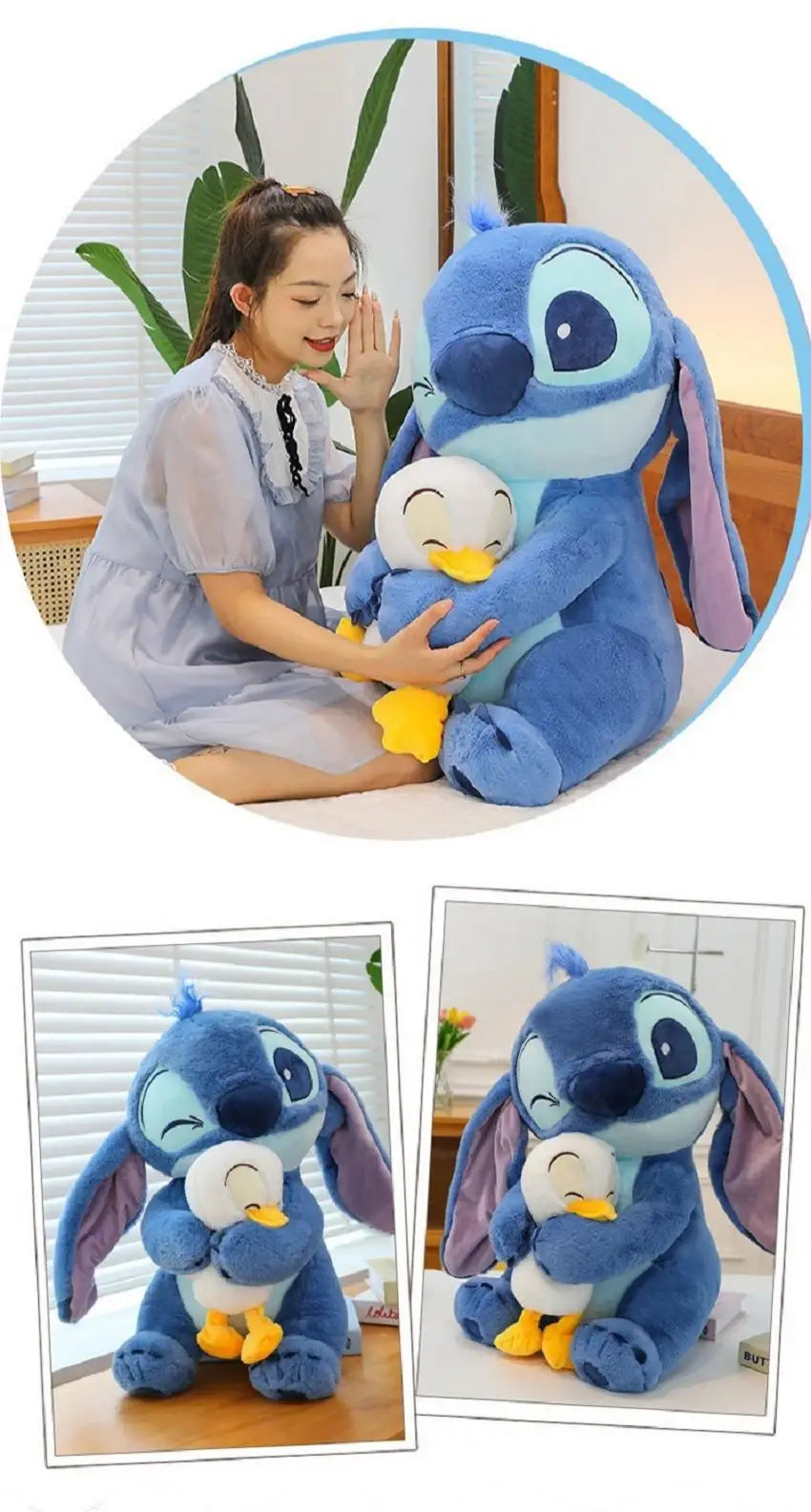 New 30/35cm Stitch Plush Lilo Doll Cute Duck Stitch Plush Stuffed Kawaii Toy Hug Pillow Christmas Valentine's Day Birthday Gift