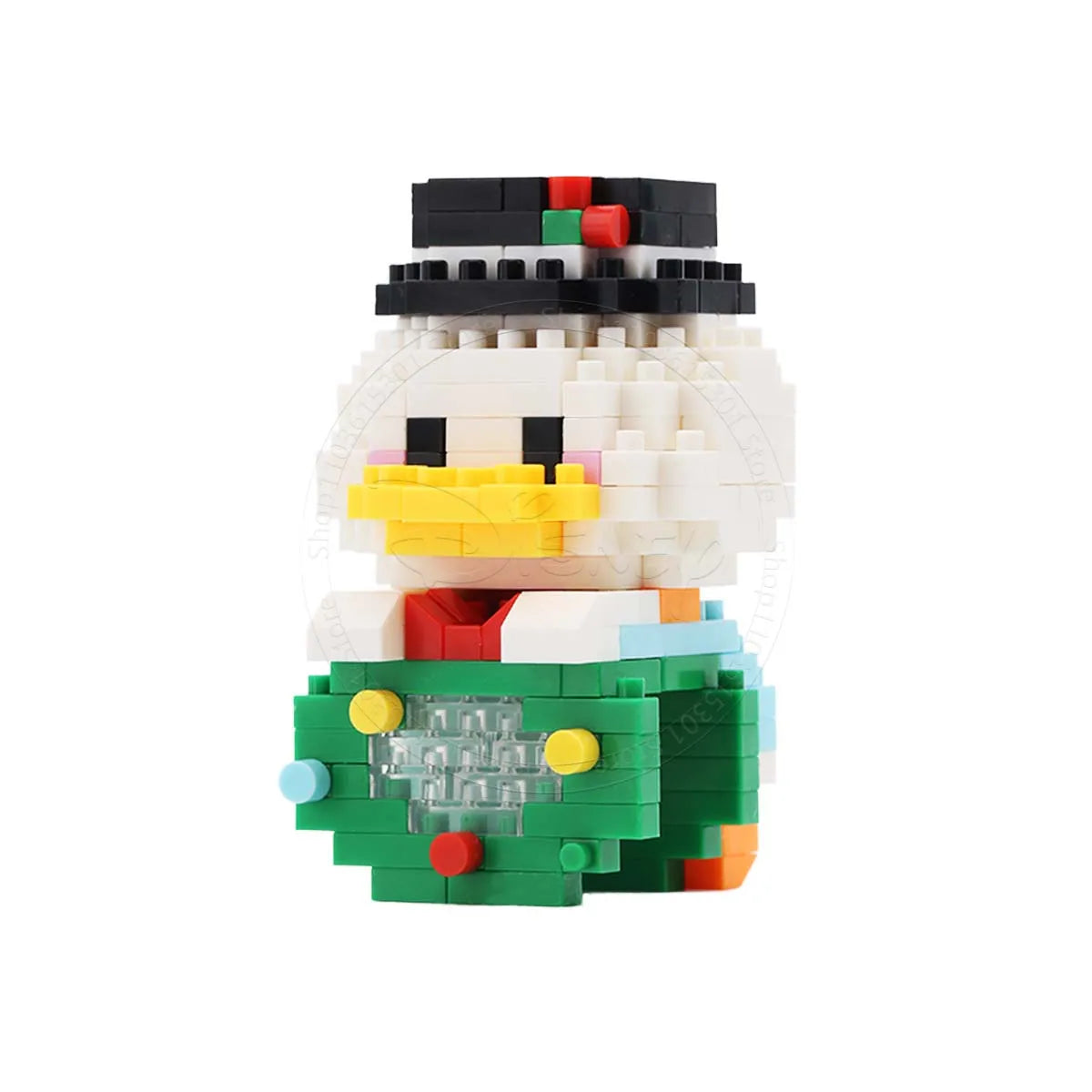 Stitch Disney Princess Elsa LinaBell Building Blocks Mickey Mouse Duck Mini Action Figures Blocks Assemble Toys Brick Kids Gifts