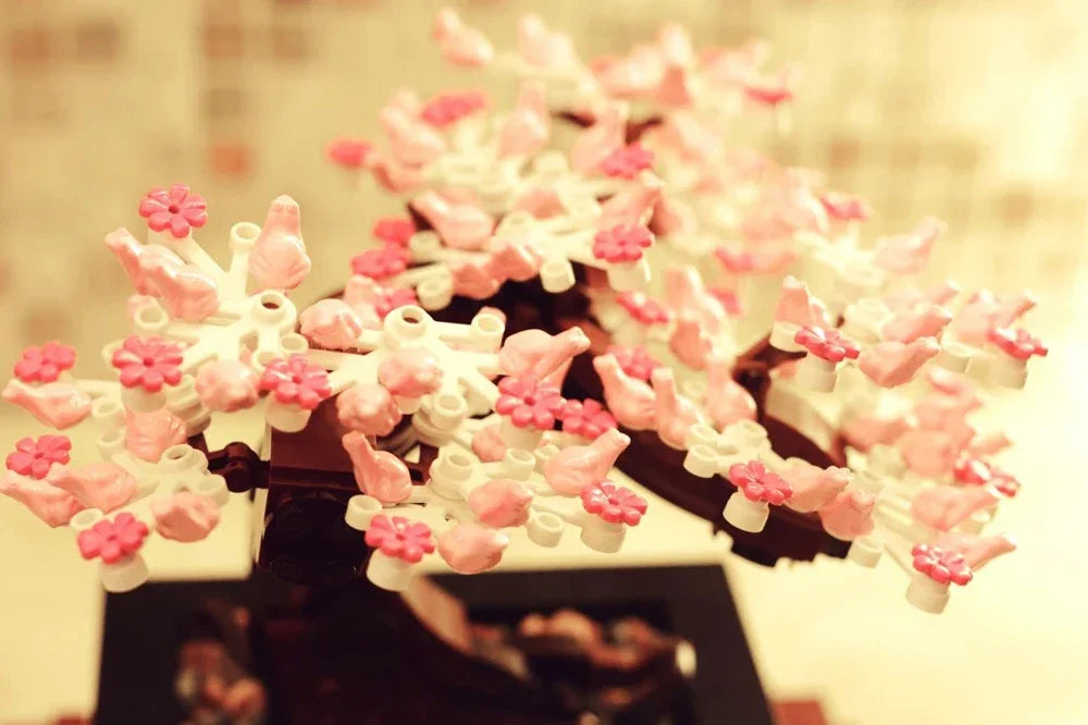 Disney Creative Fit Lego Bonsai Tree Flower Bouquet Building Blocks Model  Plant Potted Bricks Toys for Kids Gift