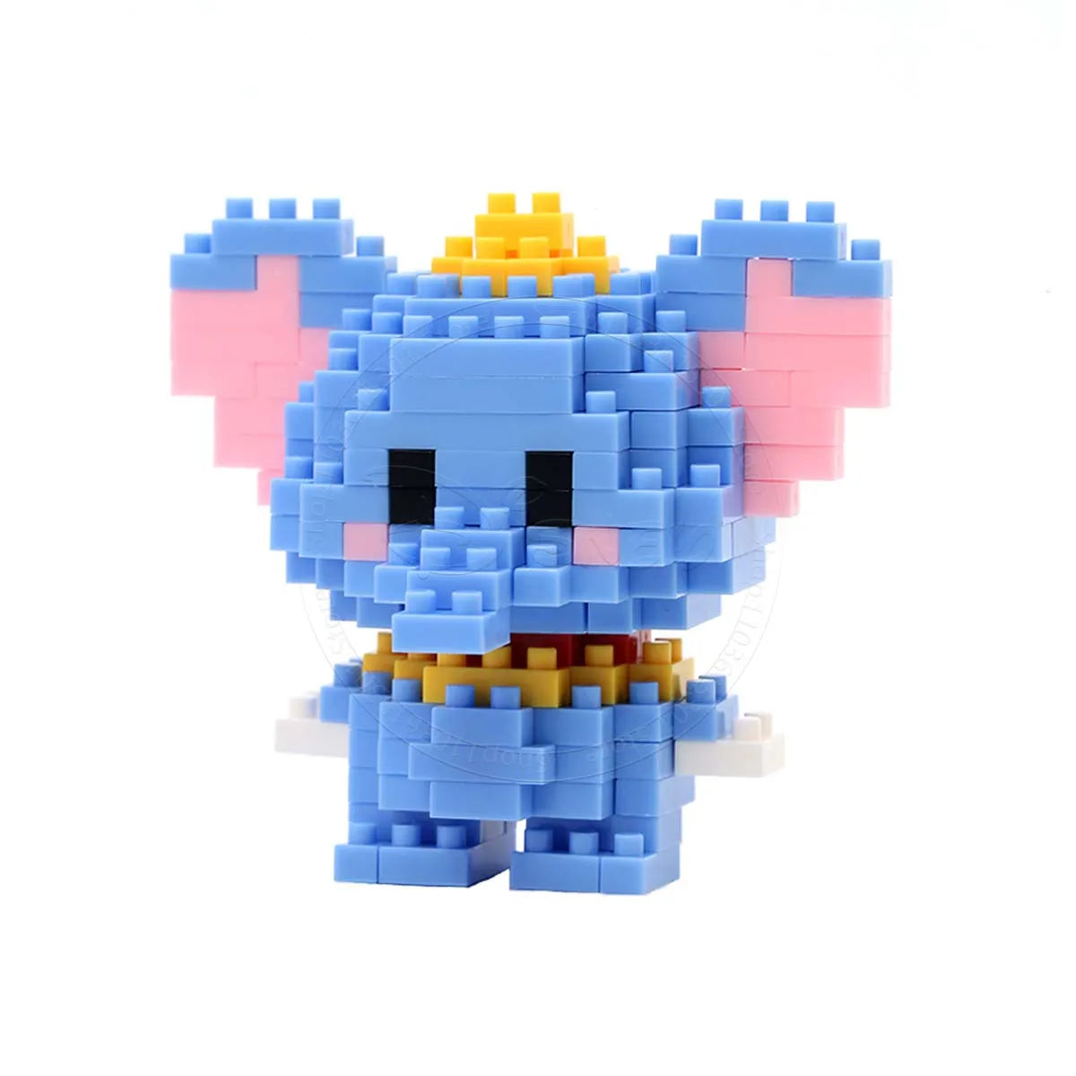 Stitch Disney Princess Elsa LinaBell Building Blocks Mickey Mouse Duck Mini Action Figures Blocks Assemble Toys Brick Kids Gifts