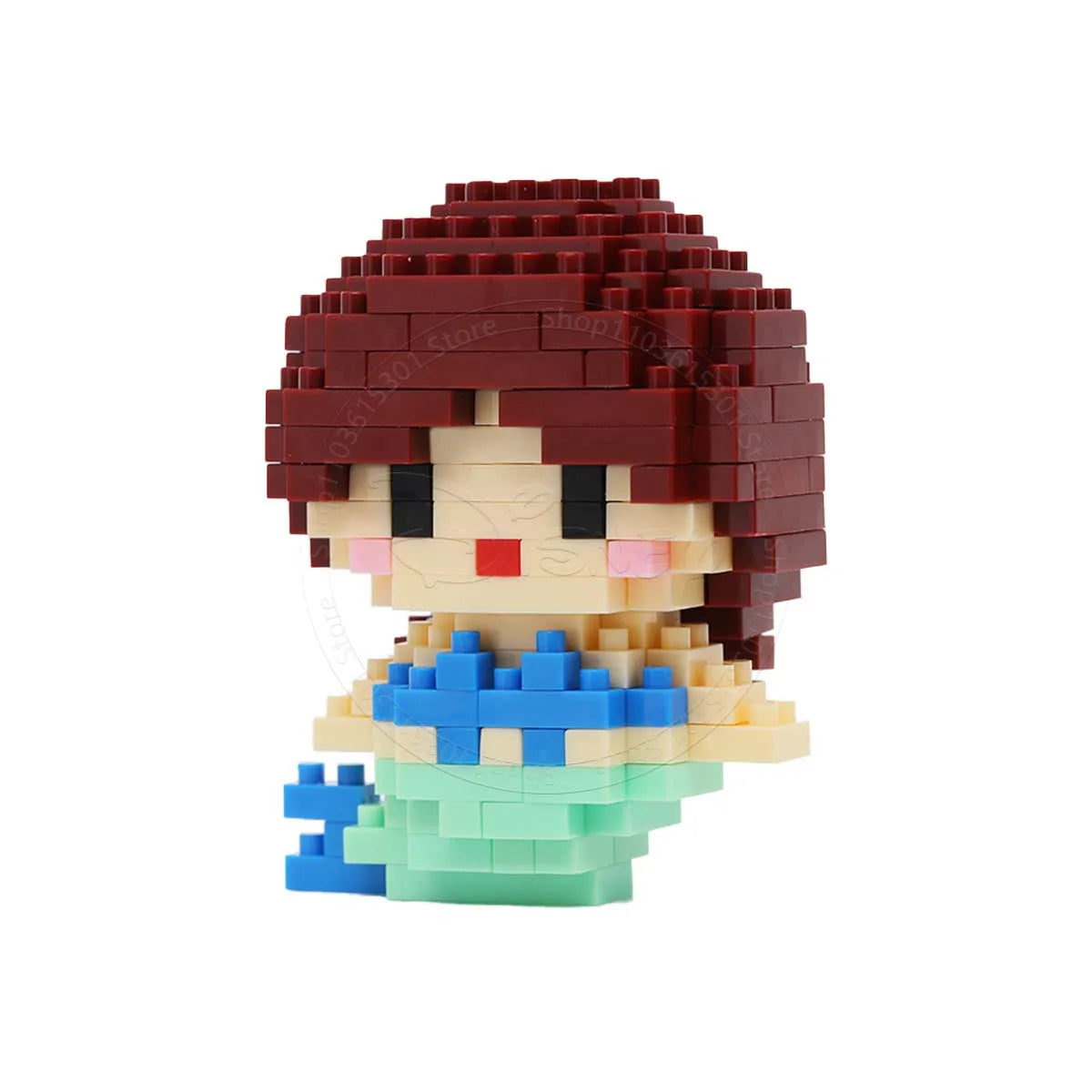 Stitch Disney Princess Elsa LinaBell Building Blocks Mickey Mouse Duck Mini Action Figures Blocks Assemble Toys Brick Kids Gifts