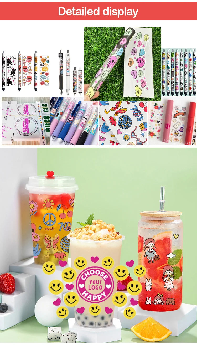 Demon Hunters Movie Kpop Lover Gift Anime Fan UV DTF Stickers Ready To Transfer Cup Wrap Custom DIY Craft For Libbey Can Glass