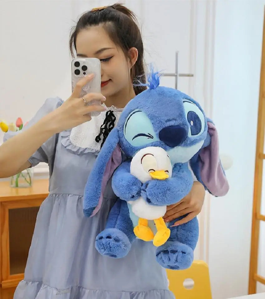 New 30/35cm Stitch Plush Lilo Doll Cute Duck Stitch Plush Stuffed Kawaii Toy Hug Pillow Christmas Valentine's Day Birthday Gift