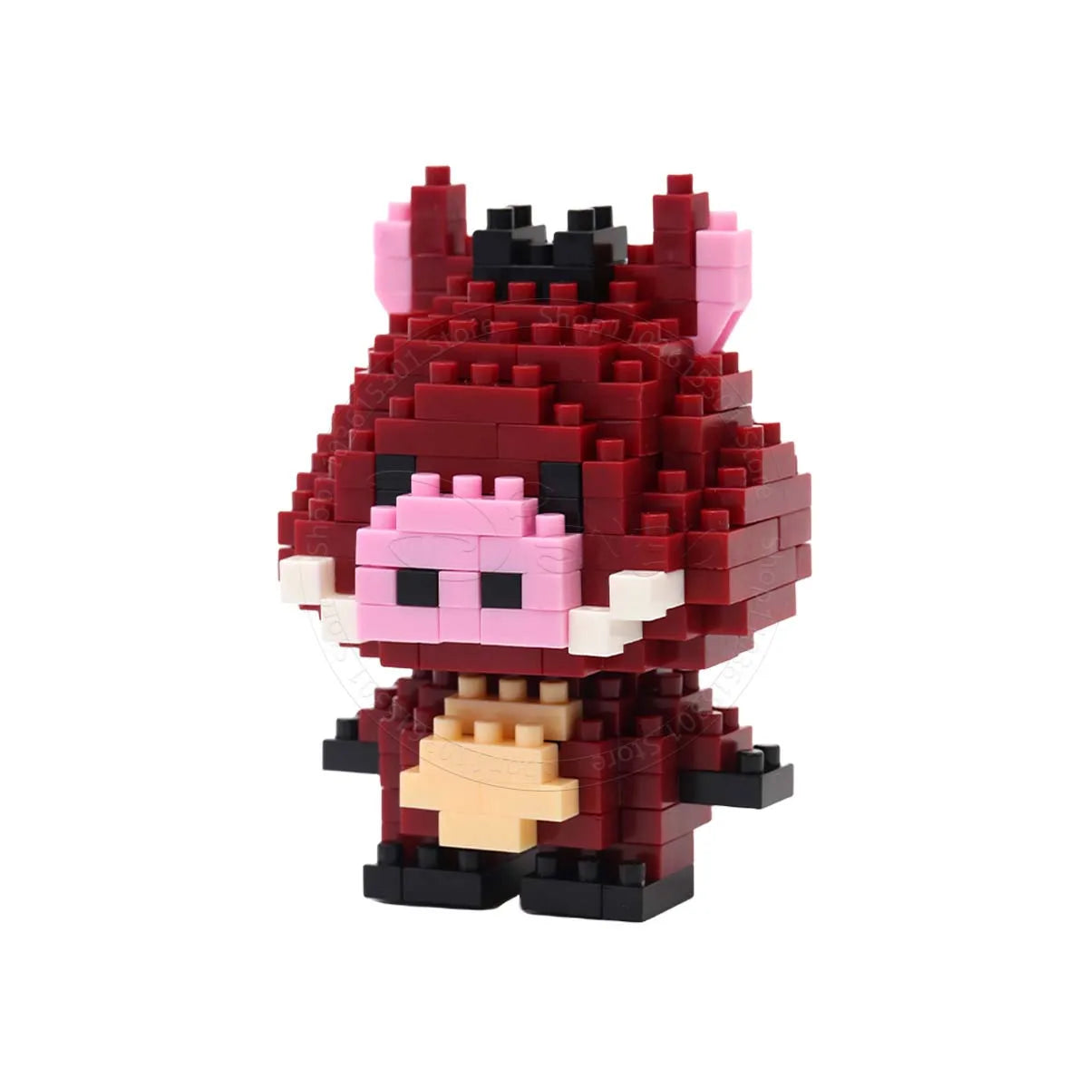 Stitch Disney Princess Elsa LinaBell Building Blocks Mickey Mouse Duck Mini Action Figures Blocks Assemble Toys Brick Kids Gifts