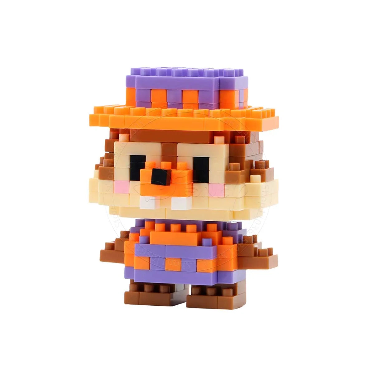 Stitch Disney Princess Elsa LinaBell Building Blocks Mickey Mouse Duck Mini Action Figures Blocks Assemble Toys Brick Kids Gifts