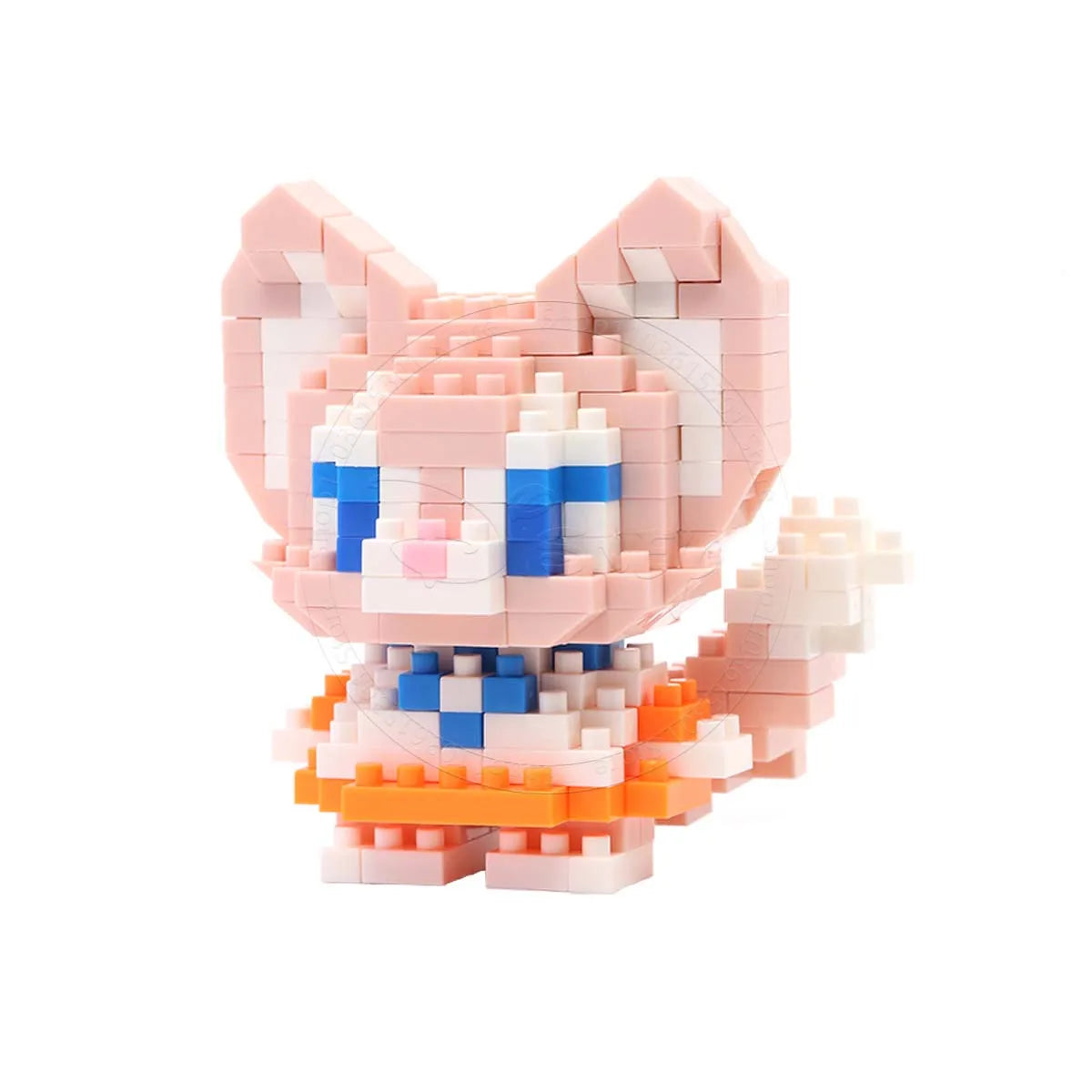 Stitch Disney Princess Elsa LinaBell Building Blocks Mickey Mouse Duck Mini Action Figures Blocks Assemble Toys Brick Kids Gifts