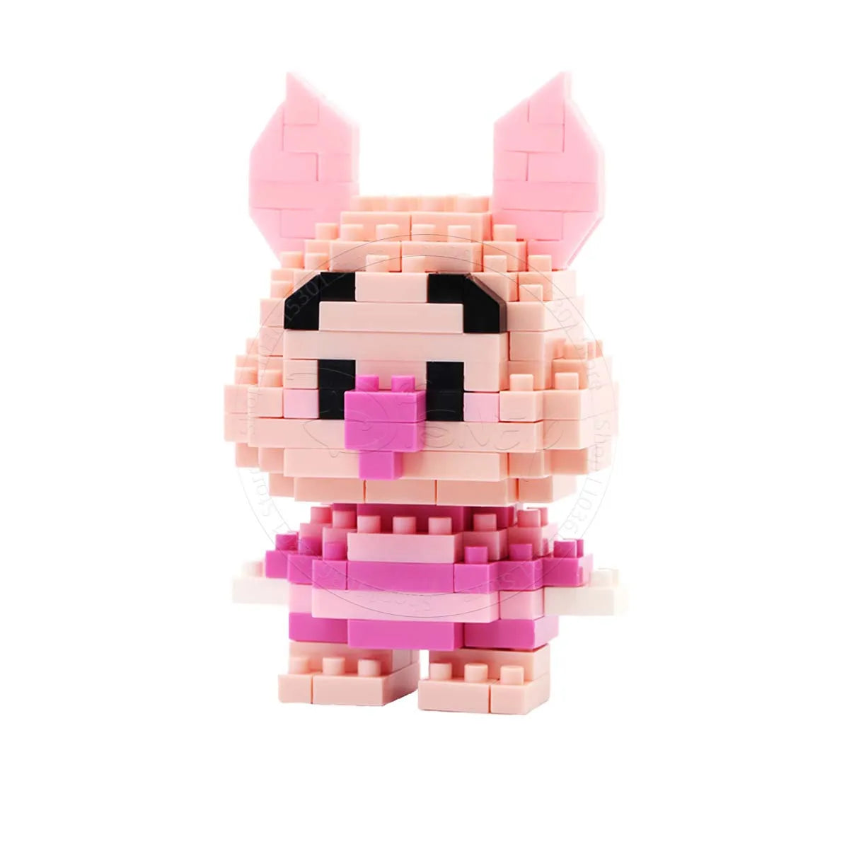 Stitch Disney Princess Elsa LinaBell Building Blocks Mickey Mouse Duck Mini Action Figures Blocks Assemble Toys Brick Kids Gifts